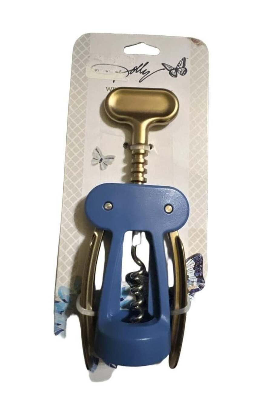 Dolly Parton Wing Corkscrew, Blue and Gold
